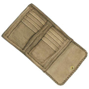 Campomaggi Cortona Stud Coin Purse - Cement Grey