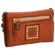 Campomaggi Felloniche Stud Coin Purse - Brick Orange