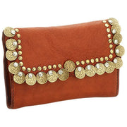 Campomaggi Felloniche Stud Coin Purse - Brick Orange