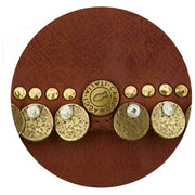 Campomaggi Felloniche Stud Coin Purse - Cognac Tan
