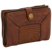 Campomaggi Pisa Ornella Woven Purse - Cognac Tan