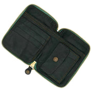 Campomaggi Rapolano Laser Print Purse - Green Bottle