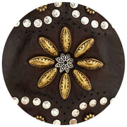 Campomaggi Siena Flower Stud Purse - Military Green
