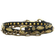 Campomaggi Siena Stud Leather Chain Belt - Black