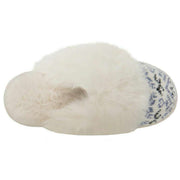 totes-toasties-fair-isle-knit-mule-slippers---blue-34475895