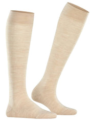 Falke Sensitive Berlin Knee High Socks - Linen Mel Cream
