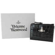 vivienne-westwood-embossed-croc-slim-flap-card-holder---black-35446966