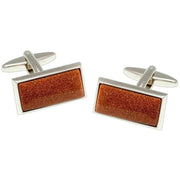david-van-hagen-goldstone-rectangle-cufflinks---brownsilver-34497217