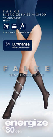 Falke Energize 30 Denier Knee-High Socks - Powder Beige