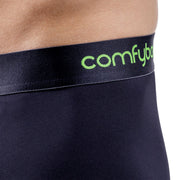 Comfyballs Performance Long Boxer - Charcoal/Viper Green