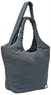 Roka Oxford Medium Taslon Shoulder Bag - Raven Grey