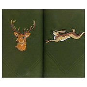 Dalaco Stag and Hare Handkerchiefs - Green
