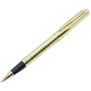 David Aster Checker Roller Ball Pen - Gold