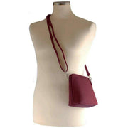 David Jones Small Dome Crossbody Bag - Bordeaux Burgundy