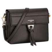 David Jones Small Square Half Flap Across Body Bag - Black