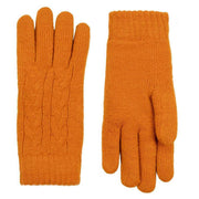 dents-cable-knit-gloves---pumpkin-orange-34478160