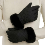 isotoner-smartouch™-water-repellent-padded-gloves---black-34518336