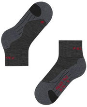 Falke TK2 Explore Short Socks - Asphalt Mel Grey