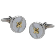 david-van-hagen-cross-button-cufflinks---bluegold-34497178