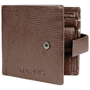 Dents Aire Coin Bifold Wallet - Chocolate Brown