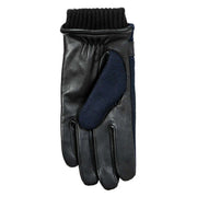 Dents Amesbury Touchscreen Flannel and Leather Gloves - Navy/Black