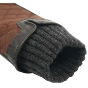 Dents Arabella Waxed Cotton Water Resistant Touchscreen Gloves - Chestnut Brown