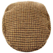 Dents Blashford Tweed Flat Cap  - Chestnut Brown