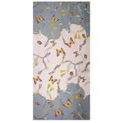 Dents Butterflies and Buckles Print Lightweight Scarf - Grey