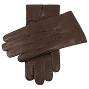 Dents Cambridge Cashmere-Lined Leather Gloves - Bark Brown