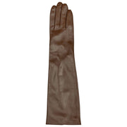 Dents Demi Long Leather Gloves - Chestnut Brown