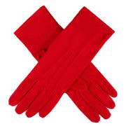 Dents Diana Matt Satin Gloves - Berry Red