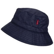 Dents Dora Waxed Cotton Bucket Hat - Navy