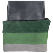 Dents Elodie Touchscreen Leather Gloves - Navy/Green