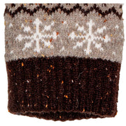 Dents Fair Isle Jacquard Design Knitted Gloves - Oatmeal Beige