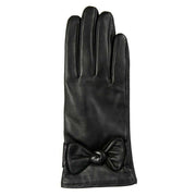 Dents Faye Touchscreen Wool-Lined Leather Gloves - Black