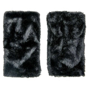 Dents Fingerless Faux Mittens - Black