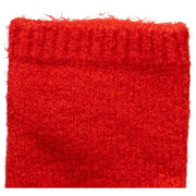 Dents Fingerless Knitted Wrist Warmers - Berry Red