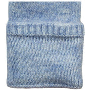 Dents Fingerless Knitted Wrist Warmers - Pale Blue
