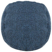 Dents Grafham Herringbone Tweed Flat Cap - Marine Navy