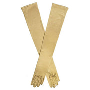 Dents Kendall Long Above Elbow Satin Gloves - Gold