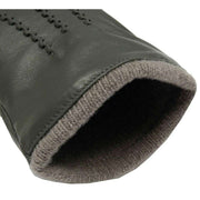 Dents Lorraine Wool Lined Leather Gloves - Charcoal Grey