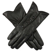 Dents Margot Wool-Lined Leather Gloves - Black