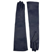 Dents Mia Single Point Long Leather Gloves - Navy