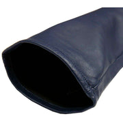 Dents Mia Single Point Long Leather Gloves - Navy