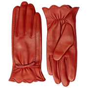Dents Mosie Touchscreen Leather Gloves - Berry Red