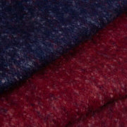 Dents Reversible Two-Tone Tassel Blanket Scarf - Claret Navy