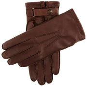 Dents Rushton Heritage Cashmere-Lined Leather Gloves - English Tan