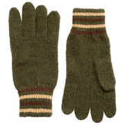 Dents Salcombe Rib Knit Gloves - Olive Green