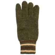 Dents Salcombe Rib Knit Gloves - Olive Green