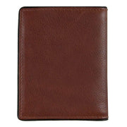 Dents Severn Leather RFID Blocking Business Card Holder - Dark Tan/Black